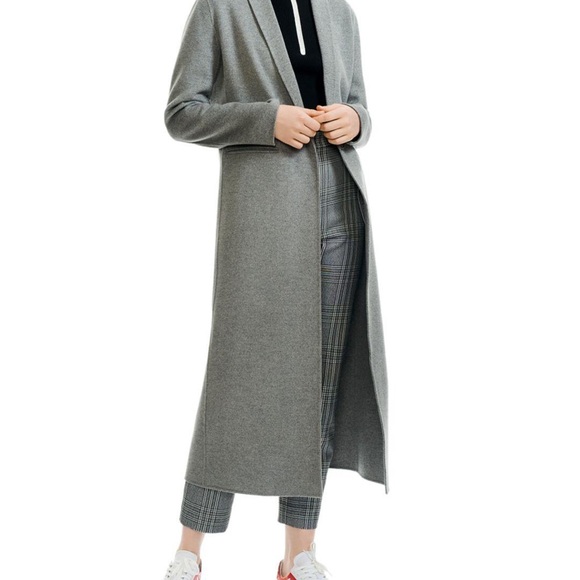 Maje Grey wool coat size 40 - Picture 2 of 9